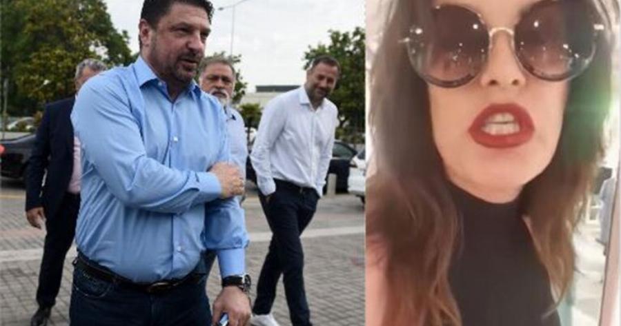 Ιωάννα Κουσκούση: Νερό στον Χαρδαλιά πέταξε η Θεσσαλονικιά «παρουσιάστρια»