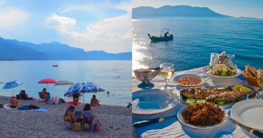 1 ώρα μακριά από την Αθήνα, πας με αμάξι, πληρώνεις 15ε για φαγητό και στην παραλία νιώθεις πως είσαι σε εξωτικό νησί
