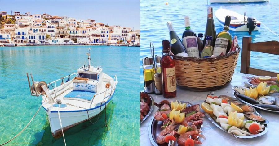 Φτάνεις σε 2 ώρες από τη Ραφήνα, τα εισιτήρια είναι πάμφθηνα, οι παραλίες είναι γυαλί και περνάς σαν βασιλιάς με ελάχιστα χρήματα