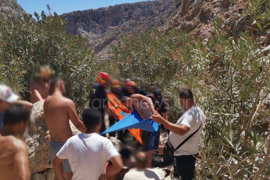 Κρήτη ατύχημα: Νεαρός έπεσε και τραυματίστηκε στα Σεϊτάν Λιμάνια στα Χανιά – Φωτογραφίες από το σημεί