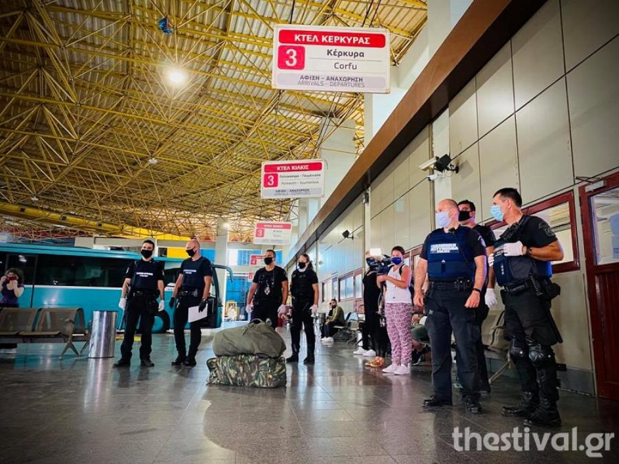 ΚΤΕΛ Μακεδονία: Αιφνιδιαστικός έλεγχος της Αστυνομίας μέσα στα ΚΤΕΛ – Έψαχναν για μάσκες