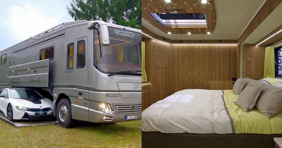 Χωράει 3 οικογένειες , έχει ιδιωτικό γκαράζ και το εσωτερικό του είναι πιο πολυτελές από πεντάστερο ξενοδοχείο στη Νέα Υόρκη