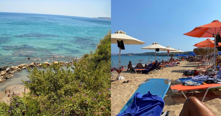 Έχει χρυσή αμμουδιά, κρυστάλλινα, ζεστά νερά και είναι η μοναδική παραλία της Ελλάδας που κατεβαίνεις με ασανσέρ