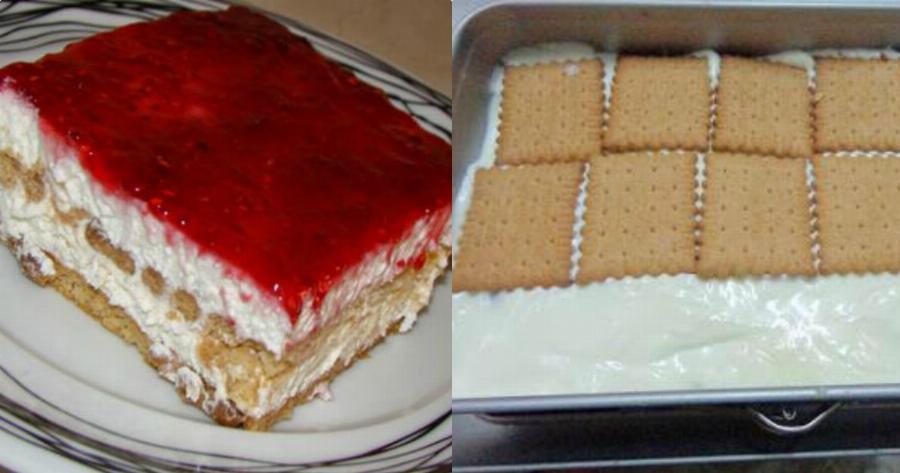 Γιαουρτογλυκό με μαρμελάδα βύσσινο: Πεντανόστιμο, αφράτο και έτοιμο γρήγορα