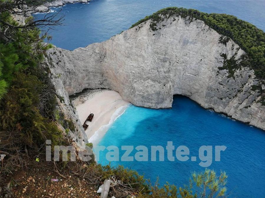 Ζάκυνθος Ναυάγιο: Ο Ιανός δεν πείραξε το Ναυάγιο – Φωτογραφίες για το πως είναι σήμερα η διάσημη παραλία