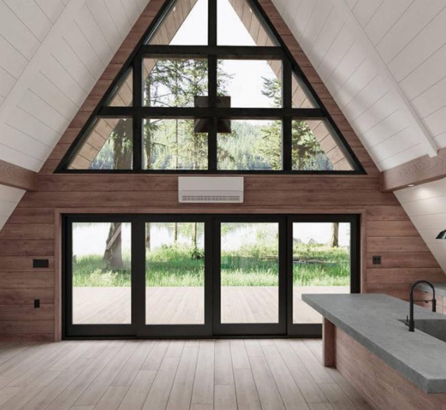 Είναι 146τμ, στο φέρνουν πακεταρισμένο σε κούτες με οδηγίες και εργαλεία και το χτίζεις μόνος σου σε λίγες ώρες