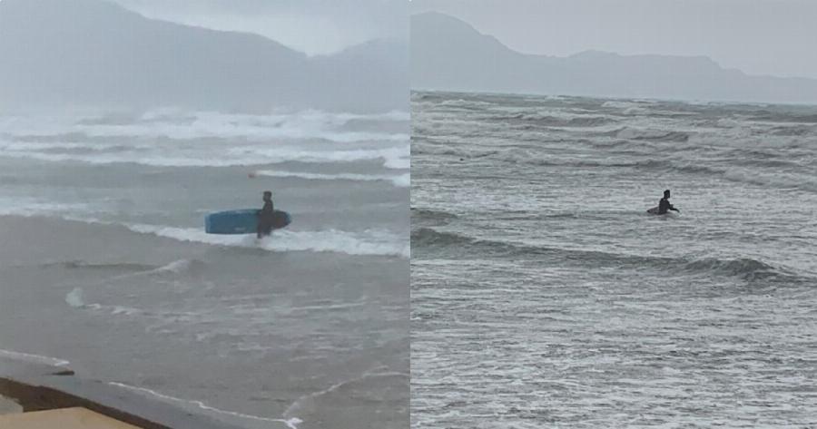 Ιανός Λαγανάς: Πήγαν να κάνουν σερφ στην παραλία του Λαγανά – Τους απομάκρυνε το λιμενικό