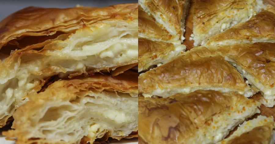 Τυρόπιτα σαν μπουγάτσα: Εύκολη τυροπιτούλα, οικονομική με 4 υλικά