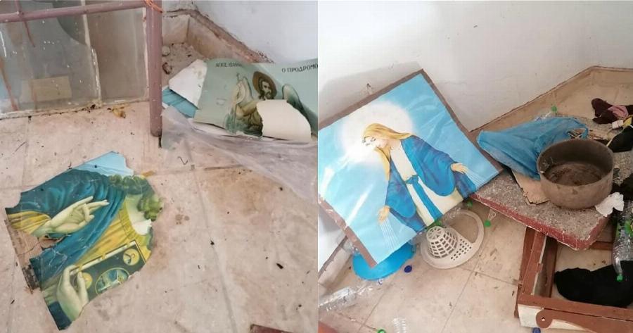 Μόρια μετανάστες: Κατέστρεψαν ολοσχερώς τον ναό του Αγίου Γεωργίου – Εικόνες που προκαλούν οργή