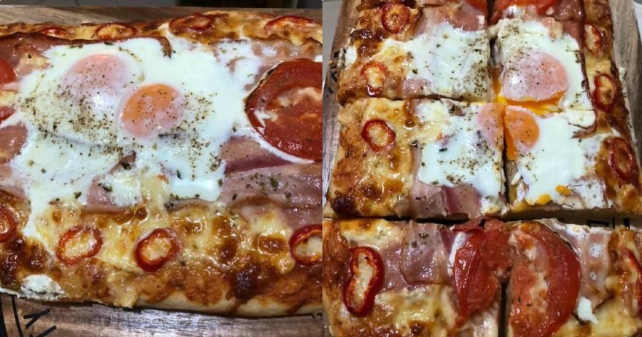 Σπιτική πίτσα σπέσιαλ: Μοναδική συνταγή με αυγά τηγανιτά