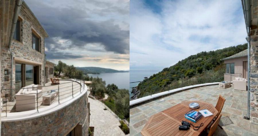 Η εντυπωσιακή κατοικία στο Πήλιο με την απίστευτη θέα στη θάλασσα πάνω σε μια πλαγιά με ελαιώνες