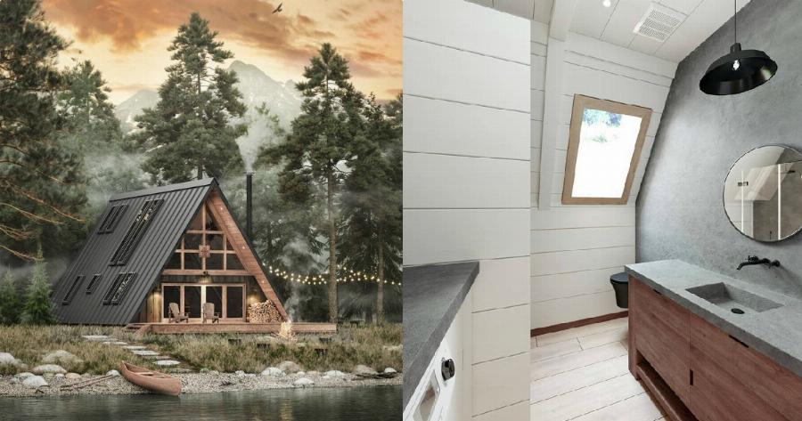 Είναι 146τμ, στο φέρνουν πακεταρισμένο σε κούτες με οδηγίες και εργαλεία και το χτίζεις μόνος σου σε λίγες ώρες