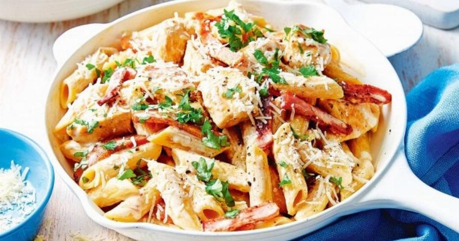 Καρμπονάρα με κοτόπουλο: Εύκολη και οικονομική συνταγή για αρχάριους