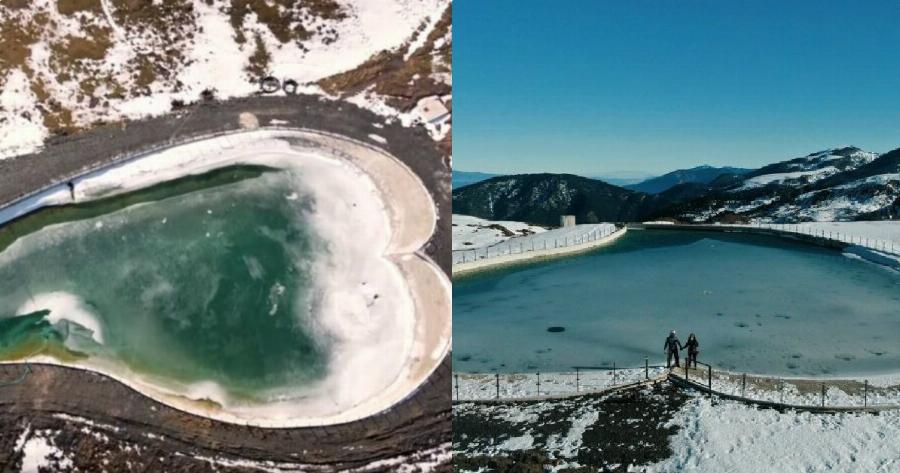 Λίμνη του έρωτα: 4 ώρες μακριά από την Αθήνα με αυτοκίνητο, θα συναντήσεις την πιο ερωτική λίμνη σε σχήμα καρδιάς