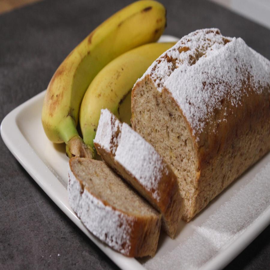 Μπανανόψωμο με μόνο 3 υλικά χωρίς αυγά, βούτυρο και μίξερ