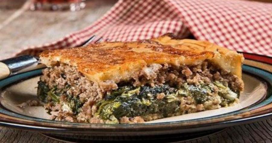 Πίτα με σπανάκι και κιμά με χωριάτικο φύλλο – Θα μοσχομυρίσει όλη η γειτονιά