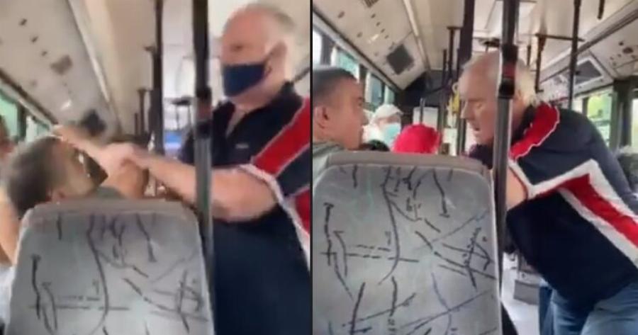 Αθήνα λεωφορείο: Αγριο ξύλο σε λεωφορείο μεταξύ νεαρού και ηλικιωμένου για μια μάσκα