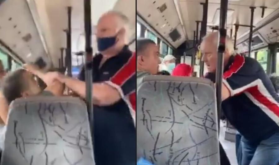 Αθήνα λεωφορείο: Αγριο ξύλο σε λεωφορείο μεταξύ νεαρού και ηλικιωμένου για μια μάσκα