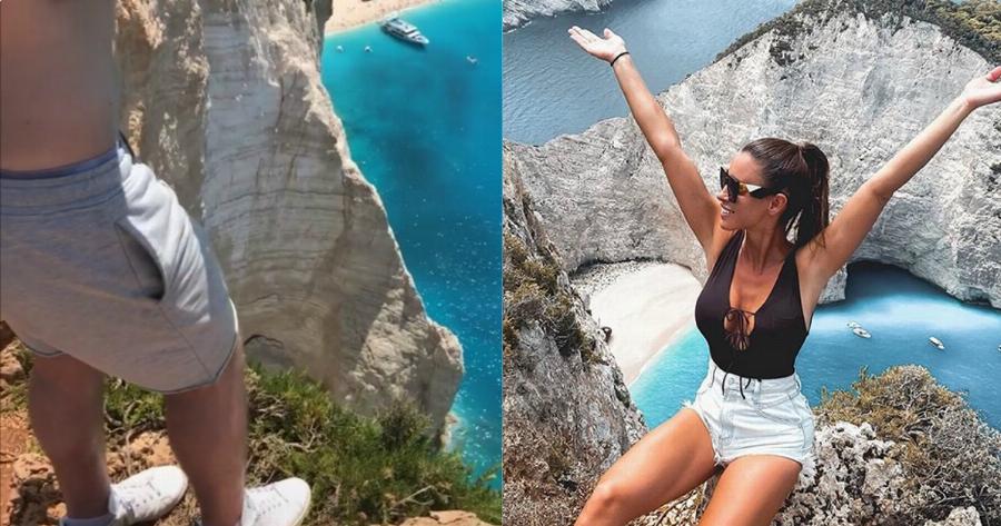 Ζάκυνθος Ναυάγιο: Επικίνδυνα βίντεο πάνω στο γκρεμό για μερικές προβολές στο Tik Tok –  Κόβουν την ανάσα οι εικόνες