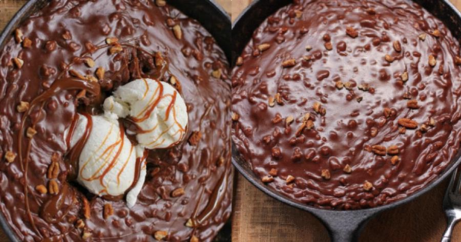 Σοκολατόπιτα στο τηγάνι με λίγα υλικά και έτοιμη σε πολύ λίγο χρόνο – Θα τους ξετρελάνετε όλους