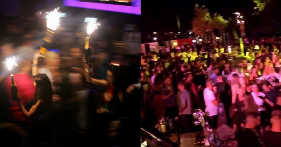 Πάρτι χωρίς μέτρα: Χωρίς τέλος ο συνωστισμός – Πάρτι με τσιφτετέλια πάνω σε τραπέζια (βίντεο)