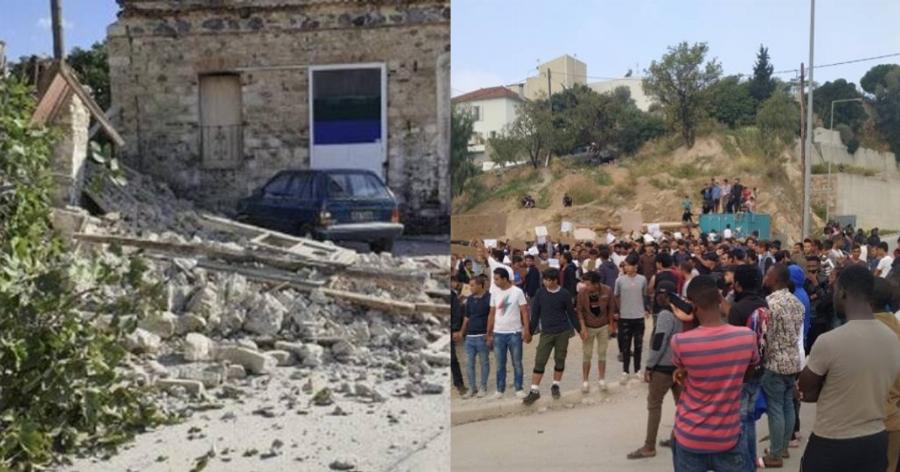 Σάμος μετανάστες: Έκαναν πλιάτσικο σε μαγαζιά την ώρα που χτύπησε ο σεισμός (βίντεο)