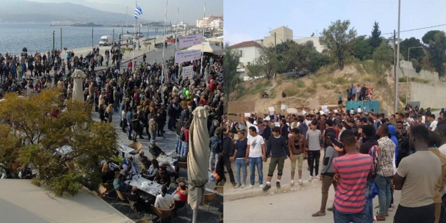 Μετανάστες στη Σάμο: Τους έπιασαν να γλύφουν τρόφιμα και να τα βάζουν πάλι πίσω (βίντεο)