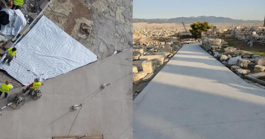 Τσιμέντο στην Ακρόπολη: Οι αντιδράσεις και η απάντηση του υπουργείου Πολιτισμού