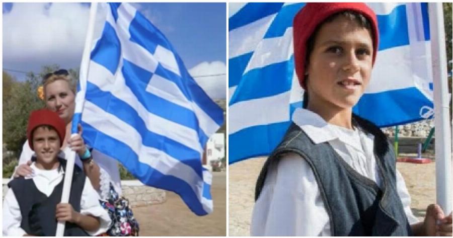 Αρκιοί: Η επέτειος της 28η Οκτωβρίου τιμήθηκε από τον μοναδικό μαθητή στο νησί