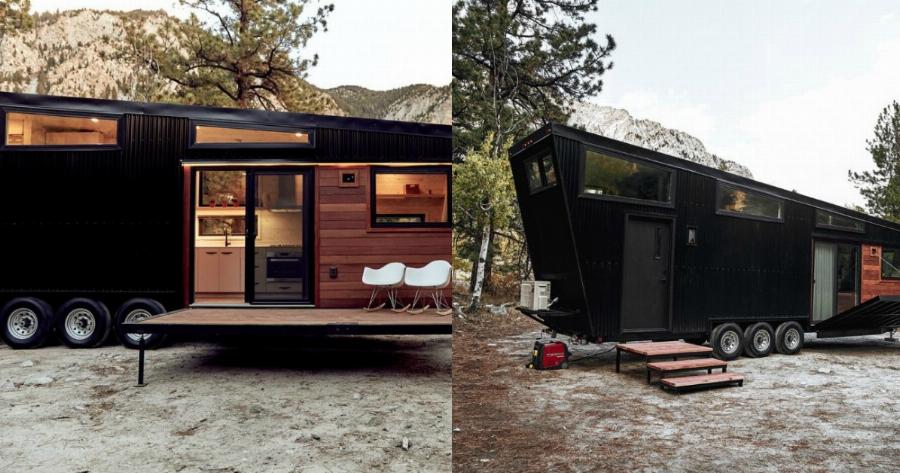 Είναι 28τμ, το πηγαίνεις παντού, έχει ξύλινο κατάστρωμα και μπαλκόνι, χωράει μέσα μια ολόκληρη οικογένεια και δεν χρειάζεται άδεια