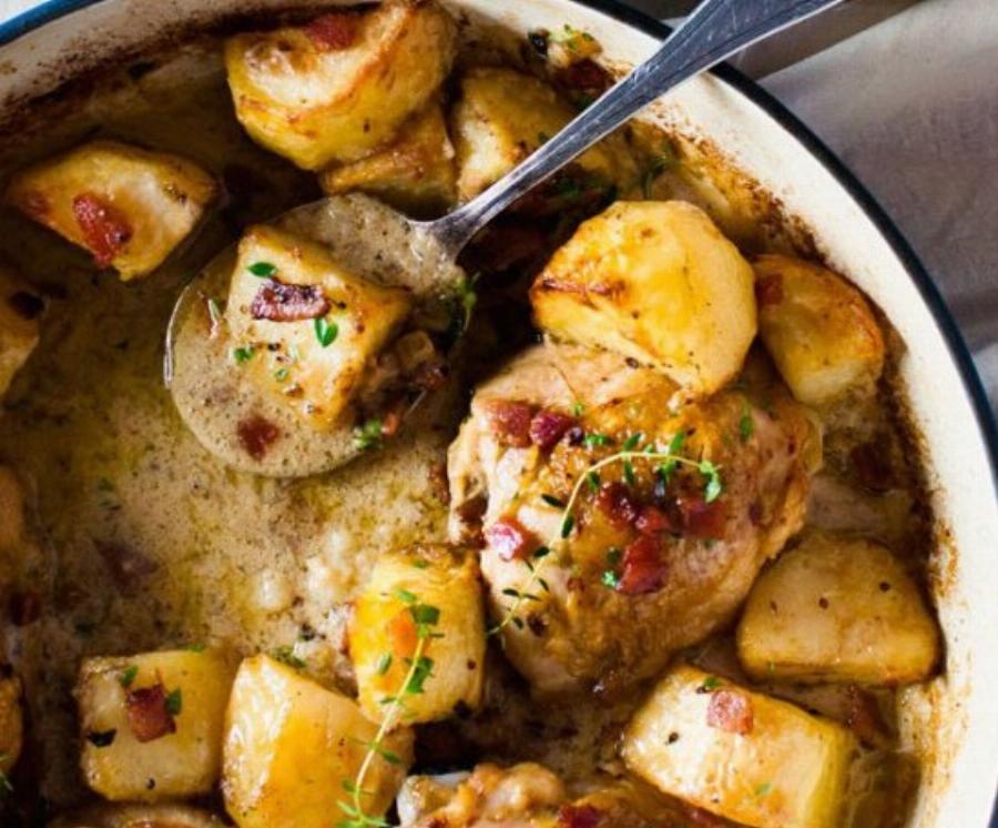 Πατάτες φούρνου: Εύκολη συνταγή με θυμάρι και μουστάρδα