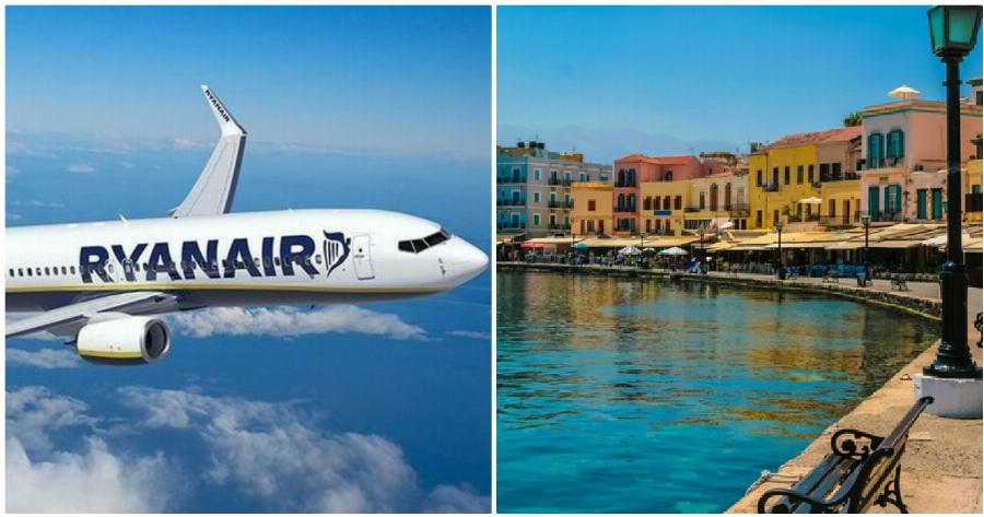 Ryanair νέες πτήσεις: Περισσότερες πτήσεις από Ηνωμένο Βασίλειο προς Κρήτη και Σαντορίνη