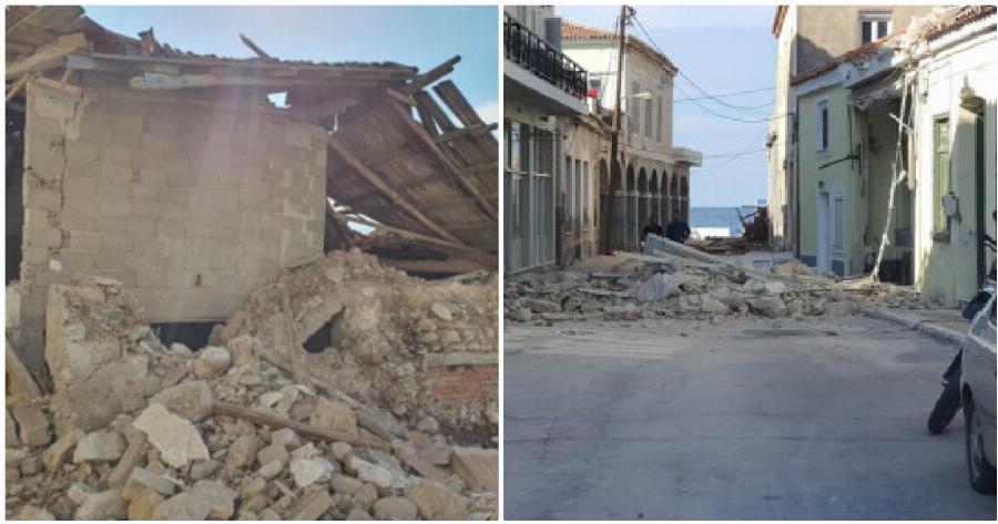 Σεισμός Σάμος: Οι πρώτες εικόνες καταστροφής μετά το σεισμό 6,7 ρίχτερ στη Σάμο