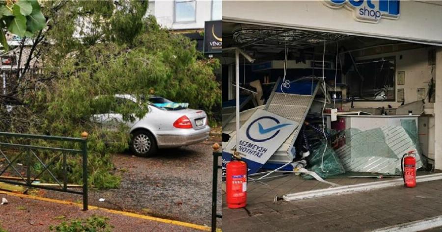 Καταιγίδα στην Αττική: Τεράστιες ζημιές στο Νέο Ηράκλειο – Φωτογραφίες και βίντεο από την καταστροφή