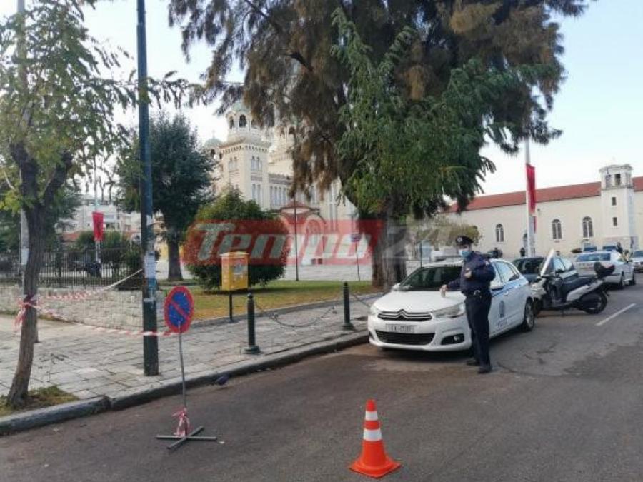 Άγιος Ανδρέας Πάτρα: Σε αυξημένη επιφυλακή η αστυνομία γύρω από την εκκλησία για να μην πλησιάσουν οι πιστοί