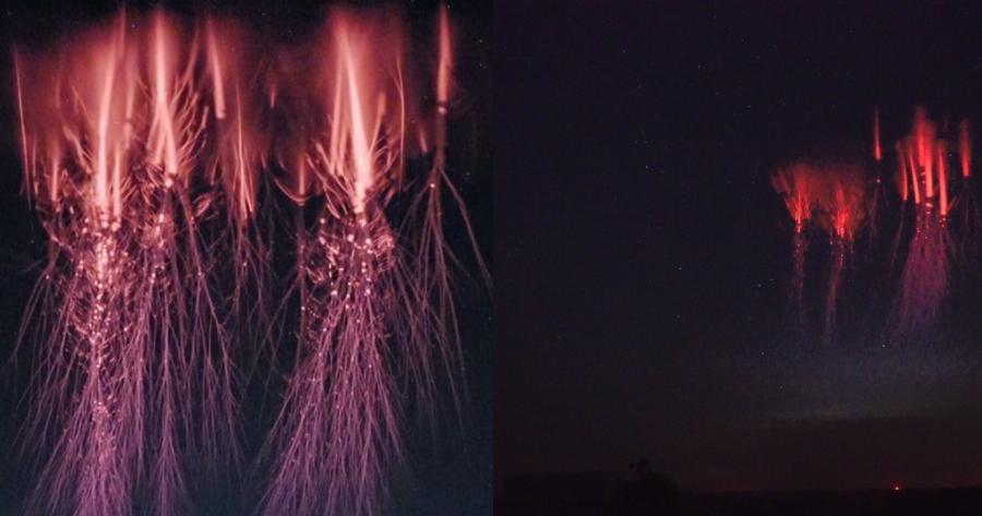 Φαινόμενο Red sprites: Το εντυπωσιακό σπάνιο φαινόμενο στον ουρανό της Ελλάδας