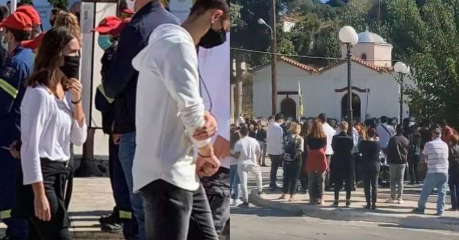 Σάμος: Θρήνος και πόνος στην κηδεία της Κλαίρης – στα λευκά ντύθηκαν οι φίλοι της