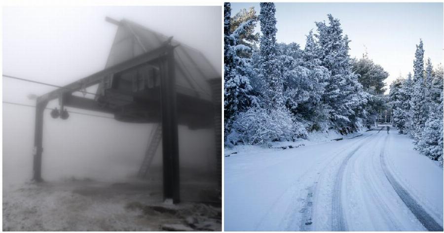 Ευρυτανία: Έπεσαν τα πρώτα χιόνια στο Βελούχι – Το τοπίο είναι μαγευτικό