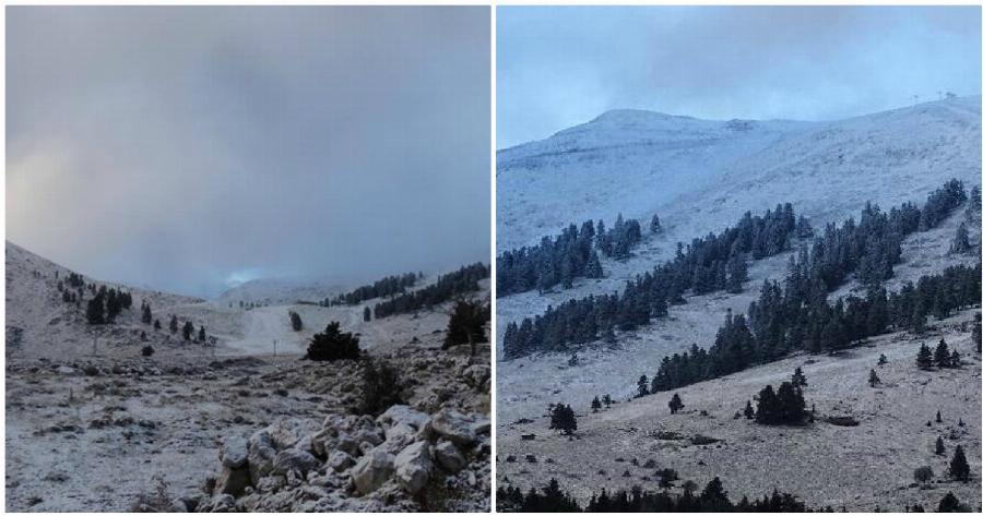 Καλάβρυτα: Έπεσαν τα πρώτα χιόνια στην κωμόπολη της Αχαΐας – Μαγευτικό το τοπίο