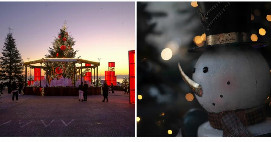 Πλατεία Αριστοτέλους: Φωταγωγήθηκε το χριστουγεννιάτικο δέντρο – Έχει 9.000 λαμπιόνια