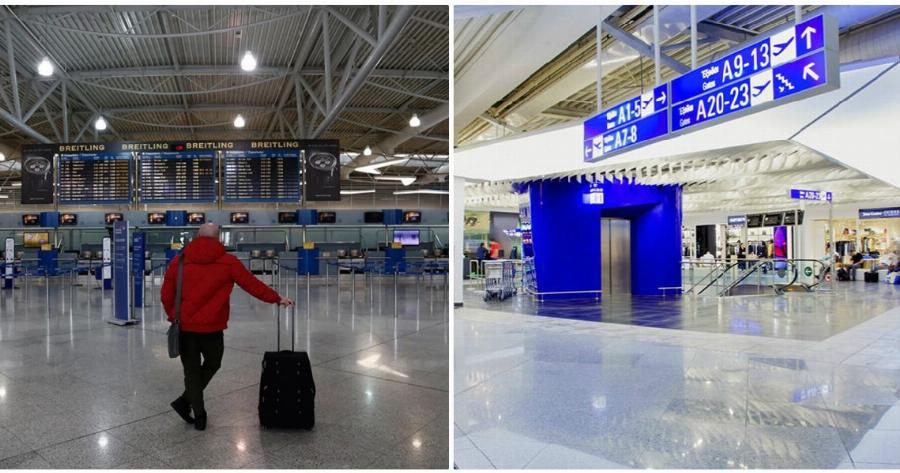 Ελληνικά αεροδρόμια: Δραματική μείωση 68,7% στην επιβατική κίνηση εξαιτίας του κορονοϊού