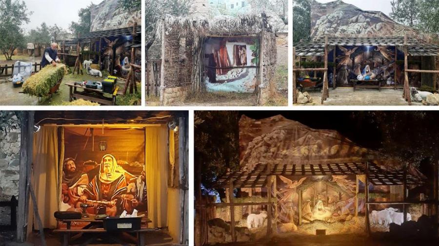 Σέρρες Χριστούγεννα: Φτιάχτηκε μία τρισδιάστατη φάτνη σε ελαιώνα στο Σιδηρόκαστρο