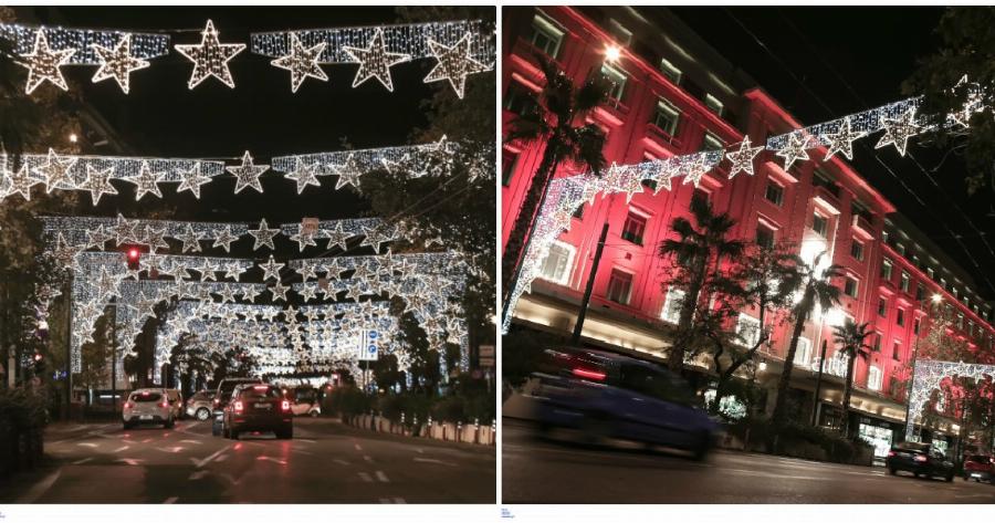 Κέντρο Αθήνας: Η οδός Πανεπιστημίου έβαλε τα γιορτινά της – Εντυπωσιακός ο χριστουγεννιάτικος στολισμός