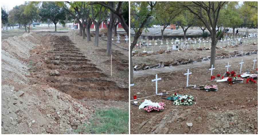 Τάφοι στη Θεσσαλονίκη: Σκάβονται νέοι τάφοι για τα θύματα του κορονοϊού – Σοκάρουν οι φωτογραφίες