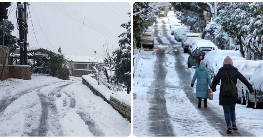 Κακοκαιρία στη χώρα: Χιόνια σε ολόκληρη τη χώρα – Το θερμόμετρο μπορεί να δείξει -20 σε Φλώρινα και Νευροκόπι