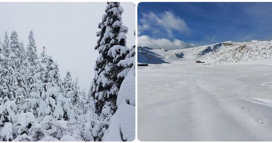 Παρνασσός: Στους -28°C η θερμοκρασία στην δολίνη Βαθύσταλου