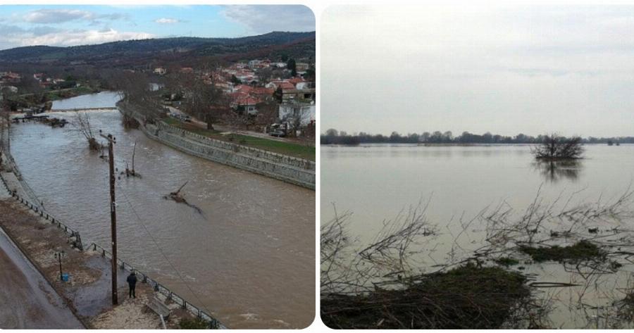 Δήμος Φερών: Συναγερμός στην περιοχή Πέταλο – Η στάθμη των υδάτων έχει ανέβει επικίνδυνα στα 6 μέτρα
