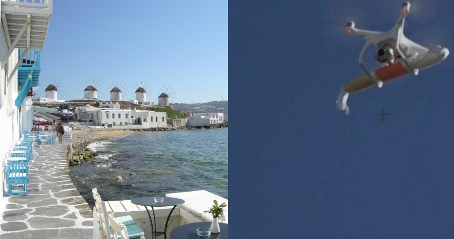 Μύκονος delivery: Στη Μύκονο κάνουν delivery με drone – Θα τρίβετε τα μάτια σας όταν δείτε το βίντεο