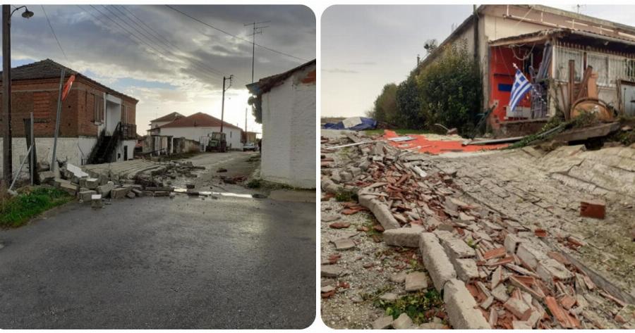 Καιρός Σέρρες: Μεγάλες καταστροφές από ανεμοστρόβιλο – Το 99% των κτιρίων στην Τούμπα υπέστησαν ζημιές