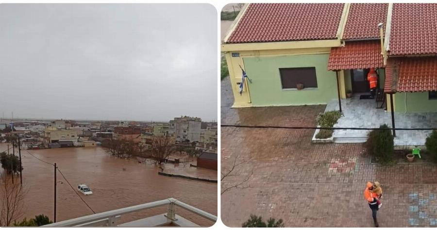 Κακοκαιρία Έβρος: Η κακοκαιρία σαρώνει την περιοχή – Αποκλείστηκαν μαθητές σε σχολείο